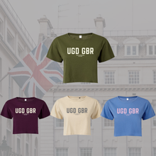 Load image into Gallery viewer, UGD GBR Ladies Cropped Tee in 4 colours