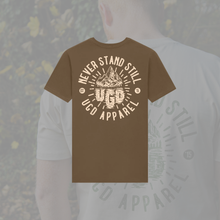 Load image into Gallery viewer, UGD 'NEVER STAND STILL' Regular Fit Premium Unisex Tee in 7 colour ways