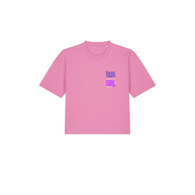 Load image into Gallery viewer, RUN LIKE A GIRL Ladies cropped tee