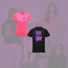 Load image into Gallery viewer, UGD 'RUN LIKE A GIRL' Active performance tee in 2 colours
