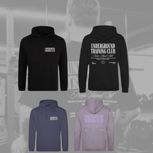 Load image into Gallery viewer, UGD 'UNDERGROUND TRAINING CLUB' Regular fit training hoodie in 3 colours