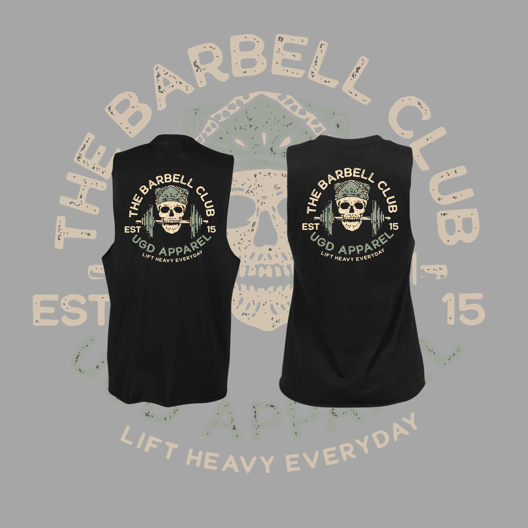 UGD Apparel 'BARBELL CLUB' Men’s & Women’s Tank Vest Black