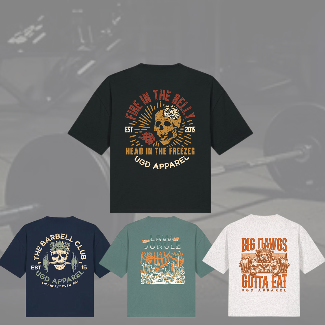 UGD Apparel 'BIG PRINT' Women's Oversize Tee in 4 designs & colours