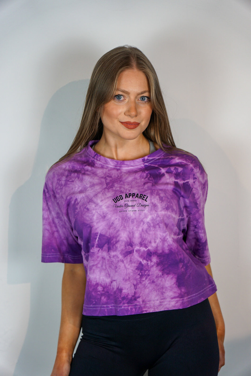 UGD Apparel 'THE CLASSICS' Women's oversize cropped tie dye tee in 5 colours