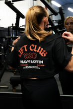 Load image into Gallery viewer, LIFT CLUB LADIES HEAVY CROPPED TEE
