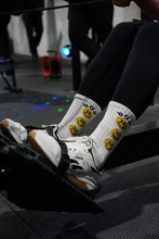 Load image into Gallery viewer, UGD HAPPY SPACE White Crew Socks
