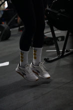 Load image into Gallery viewer, UGD HAPPY SPACE White Crew Socks
