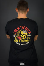 Load image into Gallery viewer, UGD Apparel Unisex &#39;FIRE IN THE BELLY&#39; Tee Black
