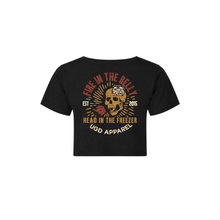 Load image into Gallery viewer, FIRE IN THE BELLY Ladies Cropped tee
