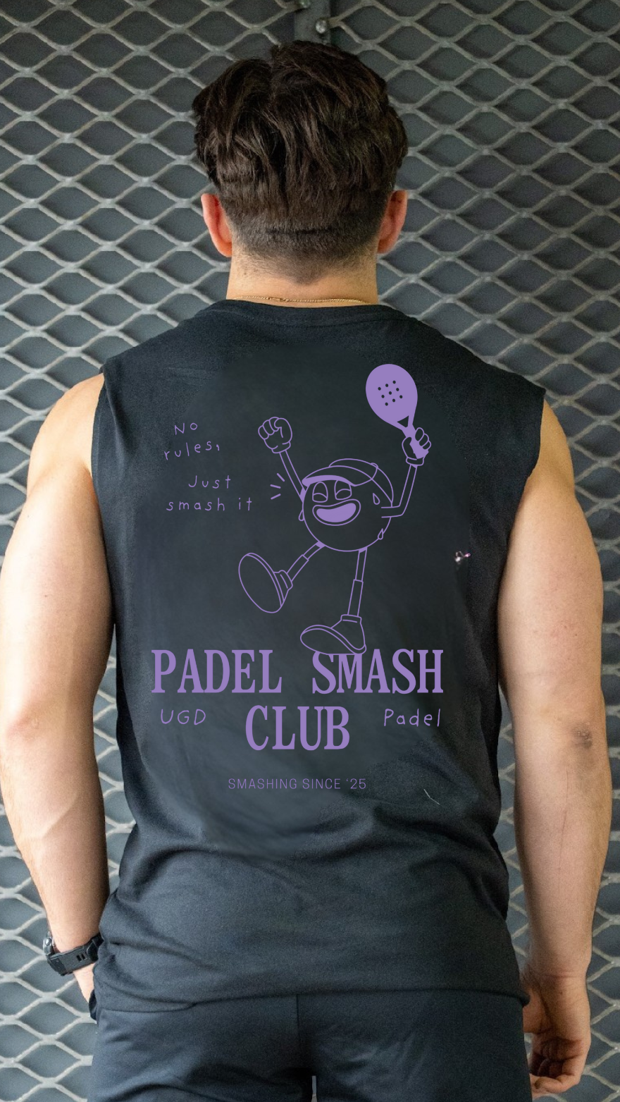 SMASH PADEL CLUB  Sleeveless Tee