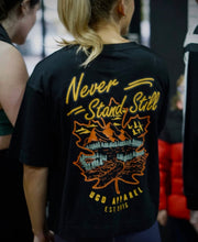 Load image into Gallery viewer, NEVER STAND STILL Ladies Boxy Tee
