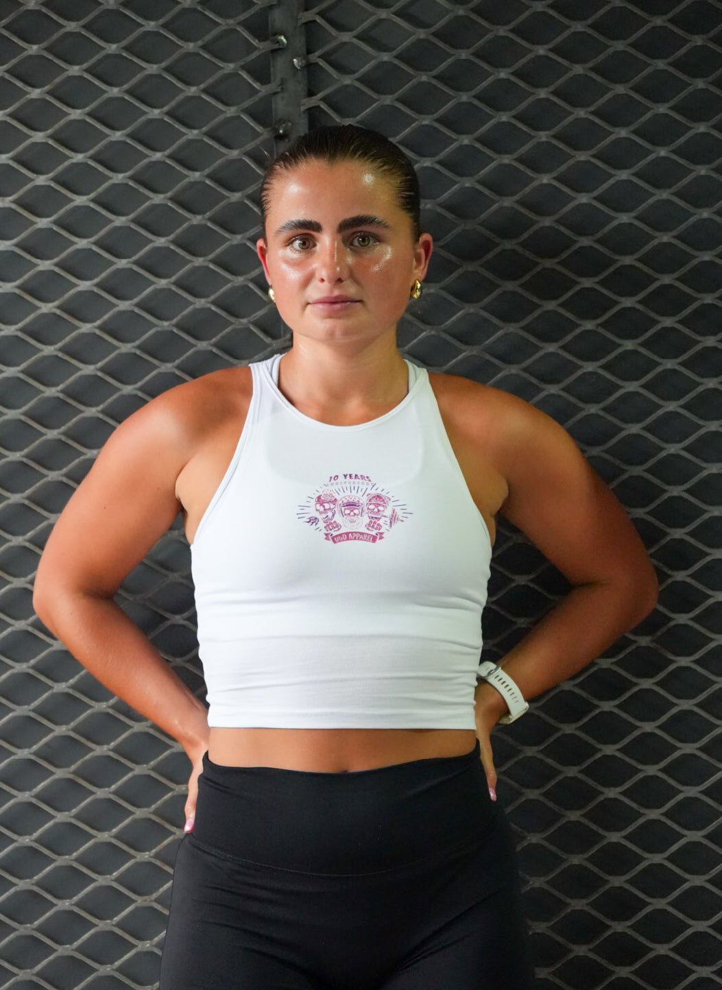 UGD Apparel '10 YEAR ANNIVERSARY' Ladies Cropped Vest in 2 colours