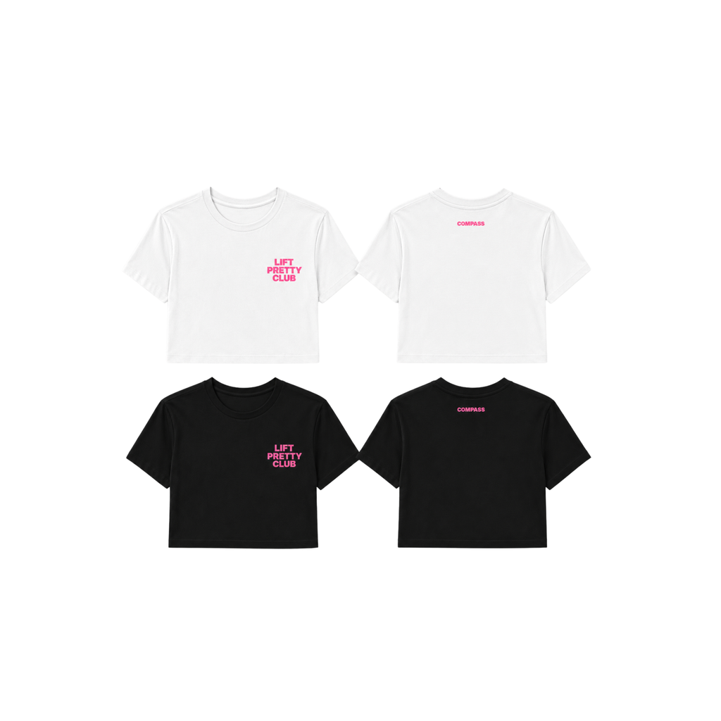 LIFT PRETTY CLUB cropped tee