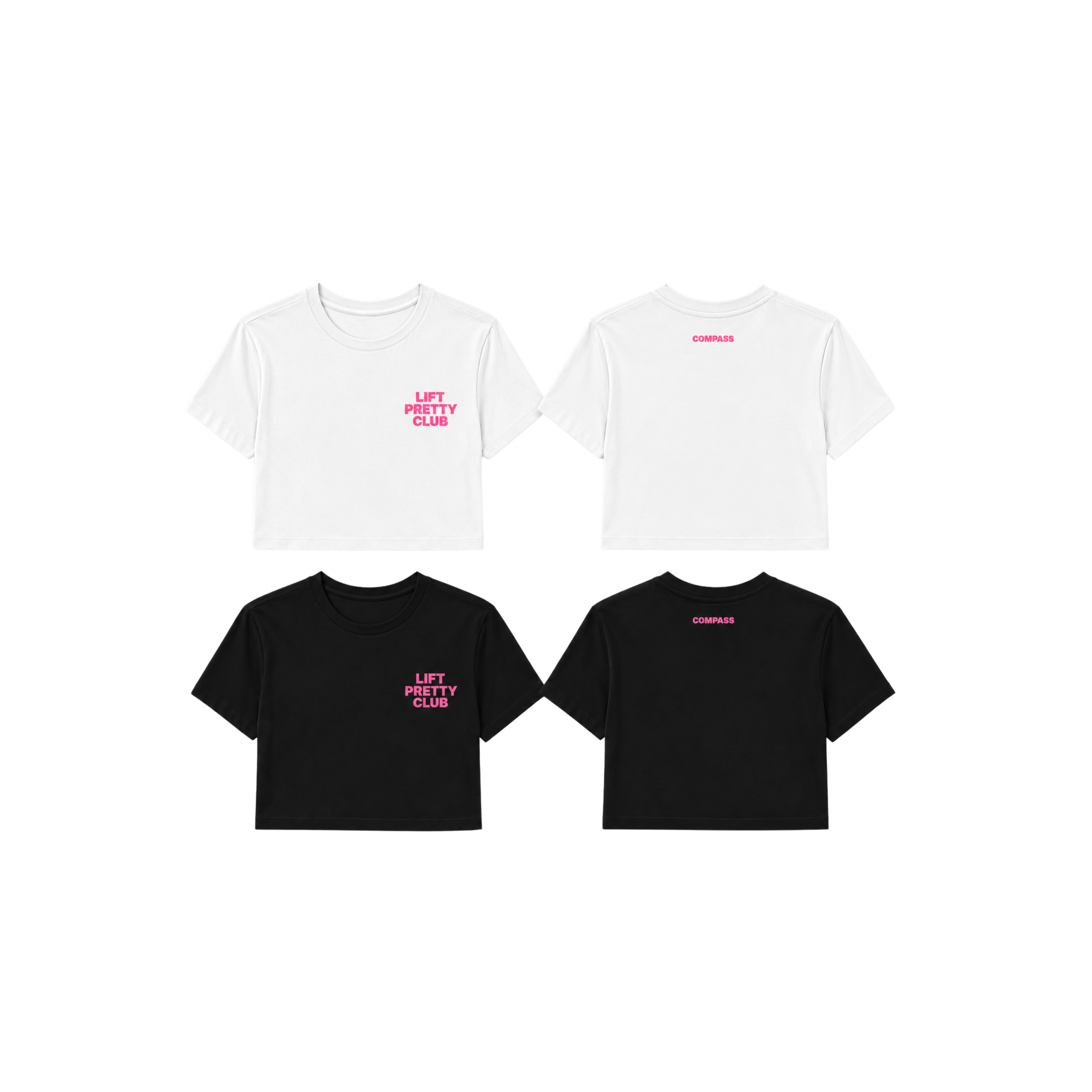 LIFT PRETTY CLUB cropped tee