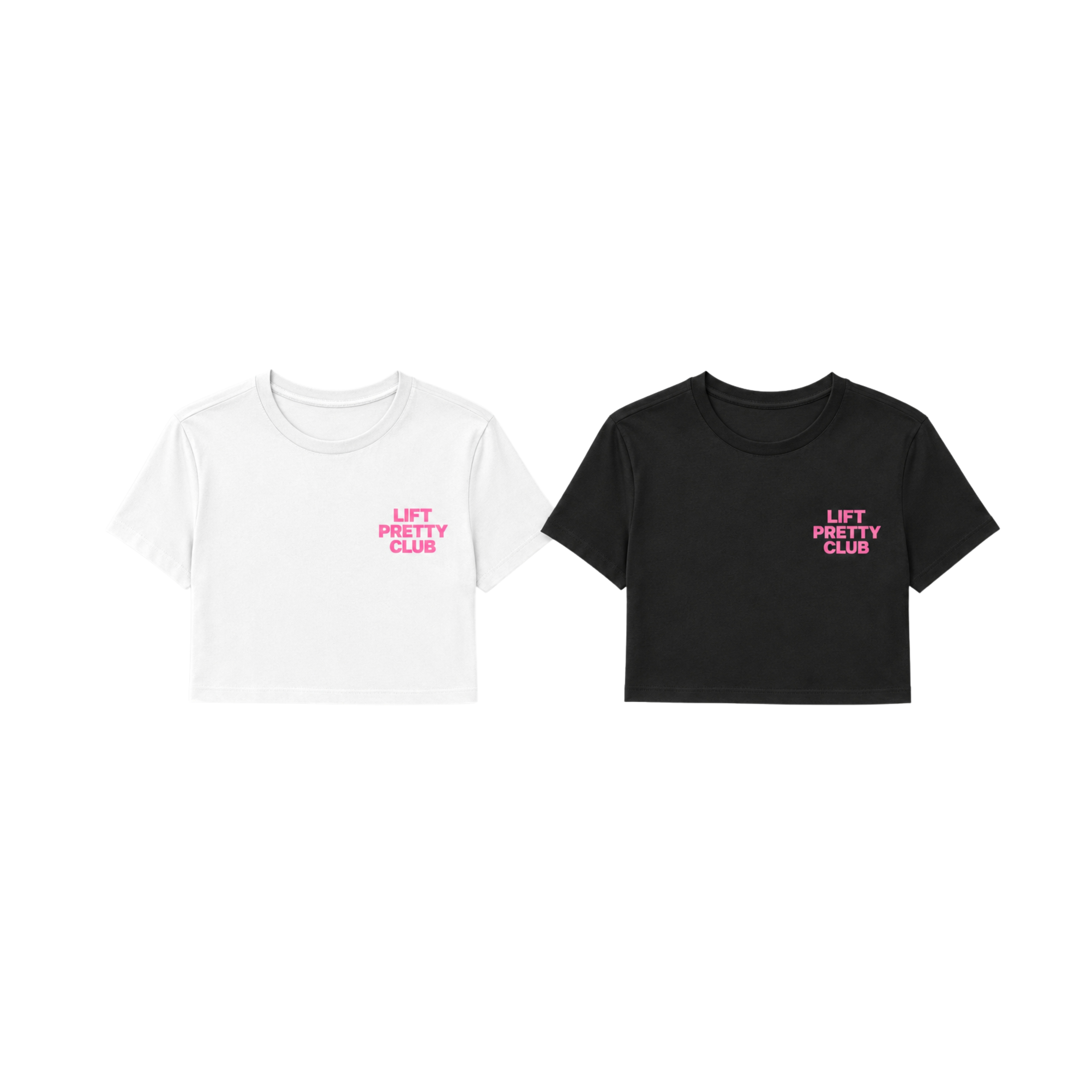 LIFT PRETTY CLUB cropped tee