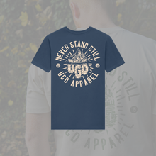 Load image into Gallery viewer, UGD &#39;NEVER STAND STILL&#39; Regular Fit Premium Unisex Tee in 7 colour ways
