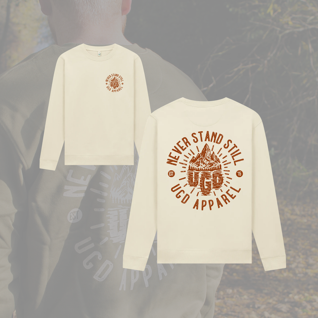 UGD 'NEVER STAND STILL' Regular Fit Premium Sweatshirt in 7 colour ways