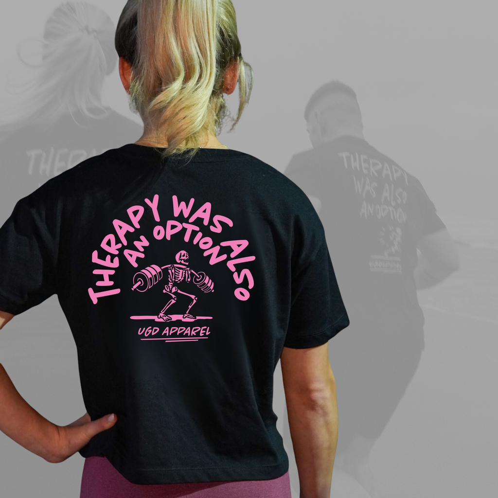 BARBELL THERAPY Cropped Tee