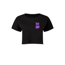 Load image into Gallery viewer, RUN LIKE A GIRL Ladies cropped tee
