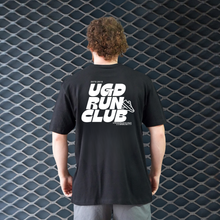 Load image into Gallery viewer, UGD RUN CLUB Regular and Oversized unisex tee in black
