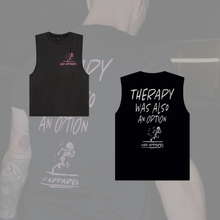 Load image into Gallery viewer, UGD 'RUNNING THERAPY' Men’s Sleeveless Tee in 2 colour ways
