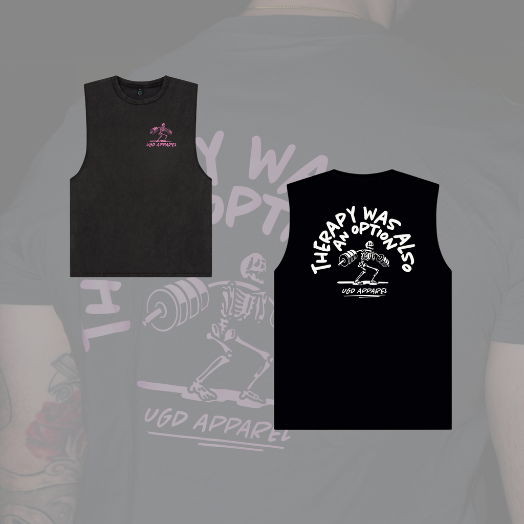 BARBELL THERAPY Men’s Sleeveless Tee