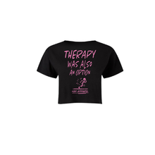 Load image into Gallery viewer, RUNNING THERAPY Cropped Tee
