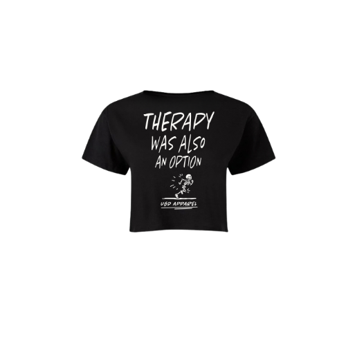 RUNNING THERAPY Cropped Tee