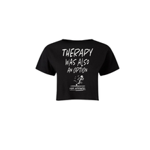 Load image into Gallery viewer, RUNNING THERAPY Cropped Tee
