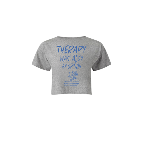 RUNNING THERAPY Cropped Tee