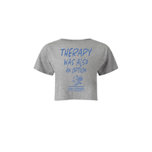Load image into Gallery viewer, RUNNING THERAPY Cropped Tee
