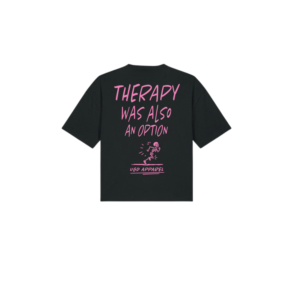 RUNNING THERAPY Oversized Boxy Fit Womens Tee