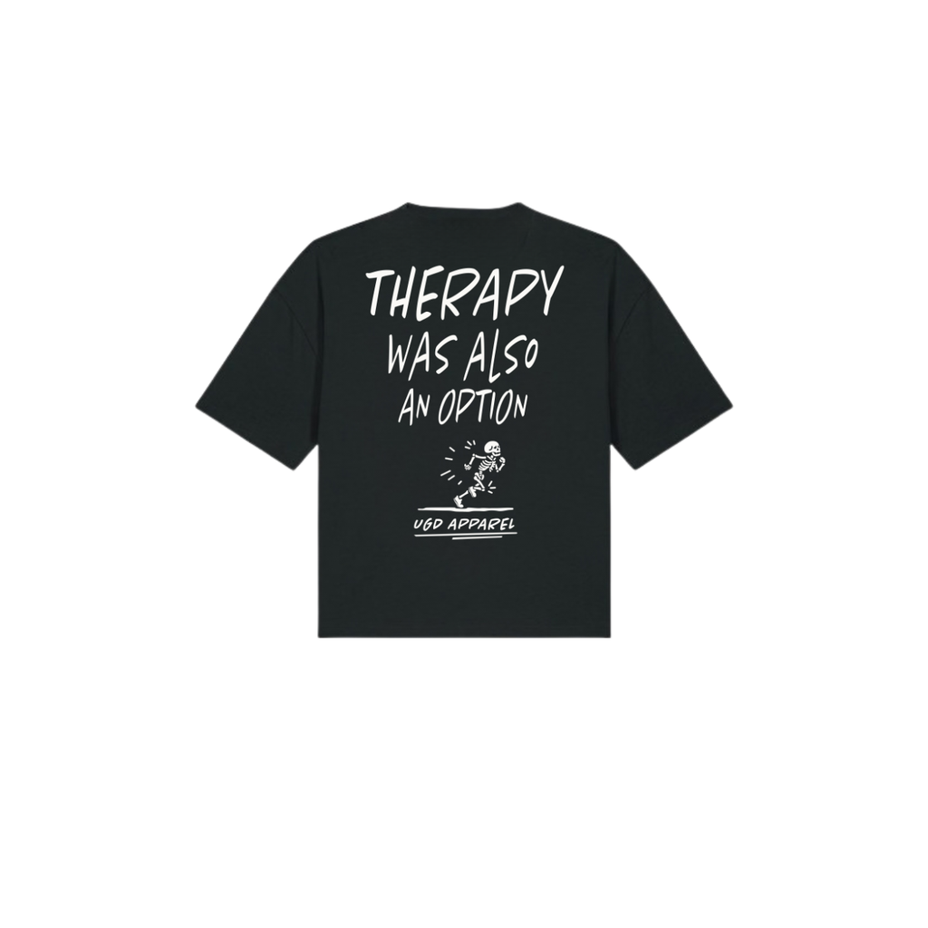RUNNING THERAPY Oversized Boxy Fit Womens Tee
