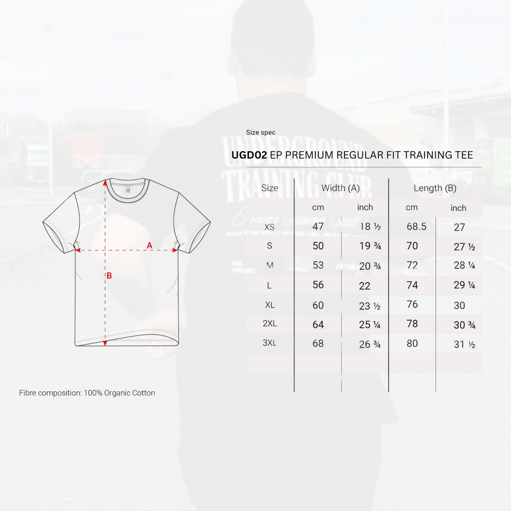 UNDERGROUND TRAINING CLUB Regular and Oversized Tee