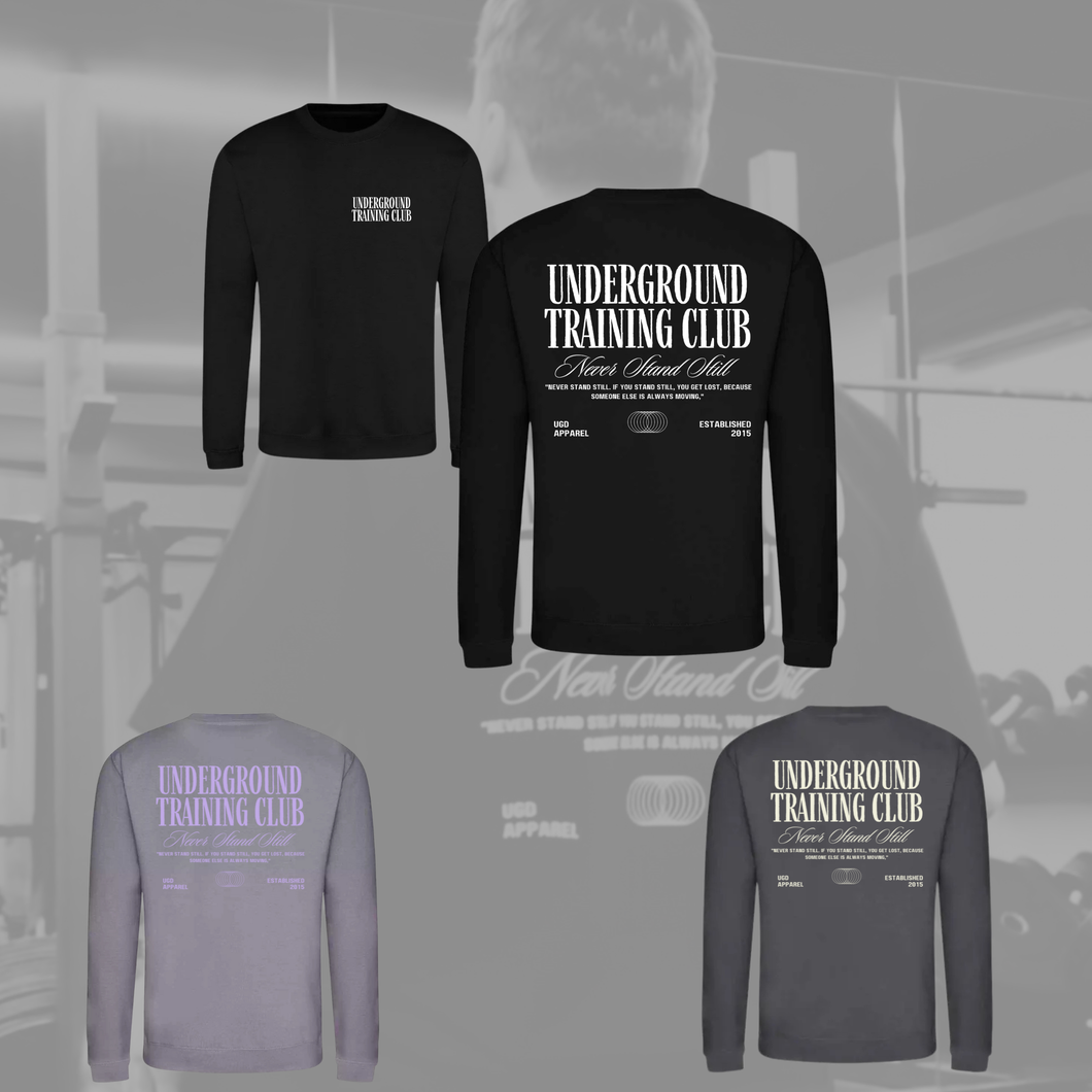 UGD 'UNDERGROUND TRAINING CLUB' Regular fit training jumper in 3 colours