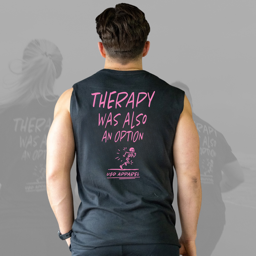 RUNNING THERAPY Mens Sleeveless Tee