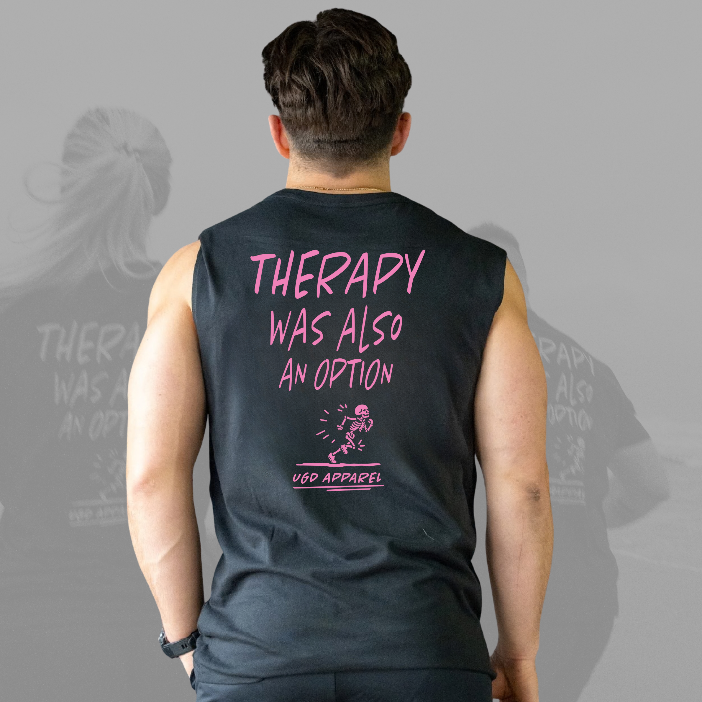 RUNNING THERAPY Mens Sleeveless Tee