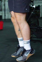 Load image into Gallery viewer, UGD SIGNATURE White Crew Socks
