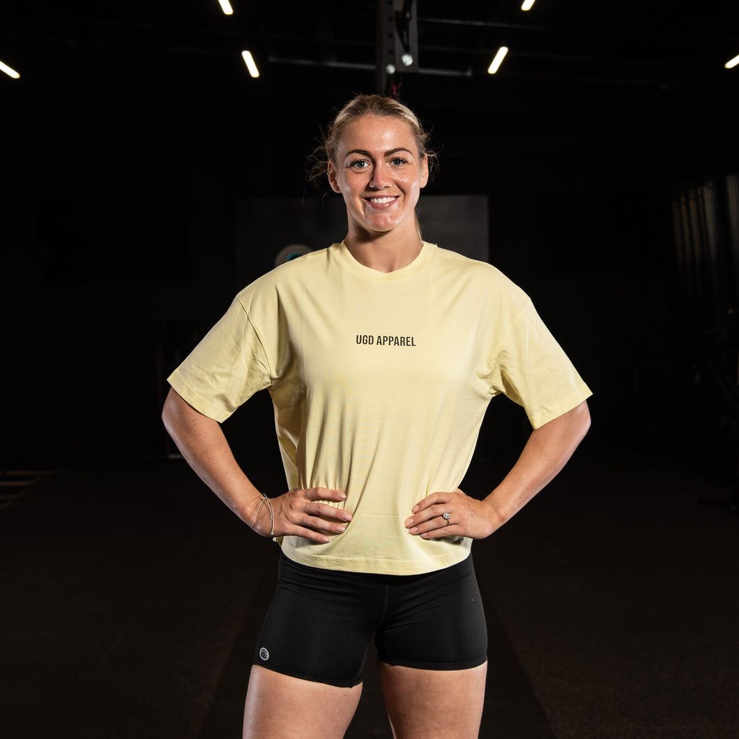 UGD Apparel 'ORIGINALS' Women's Oversize Tee Yellow
