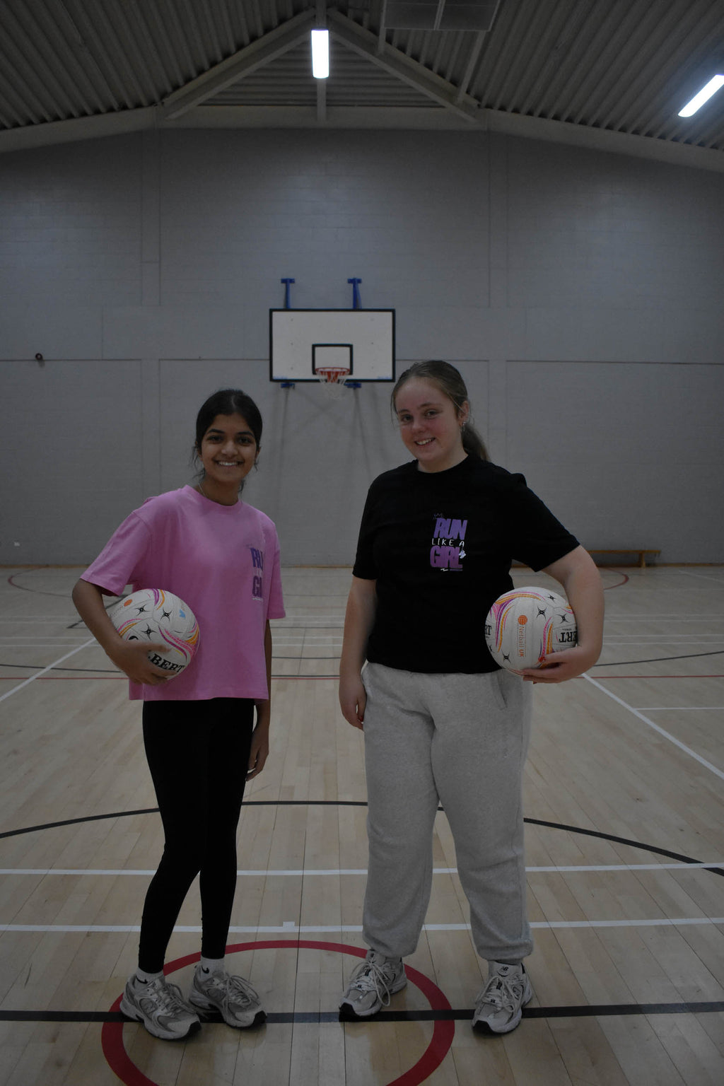 RUN LIKE A GIRL Ladies cropped tee